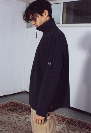 VINTAGE ARMANI JEANS ASPHALT GREY JUMPER