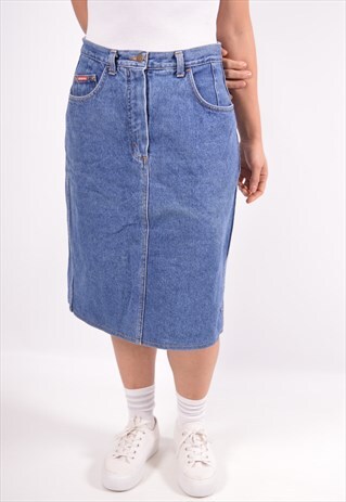 VINTAGE CARRERA DENIM SKIRT BLUE