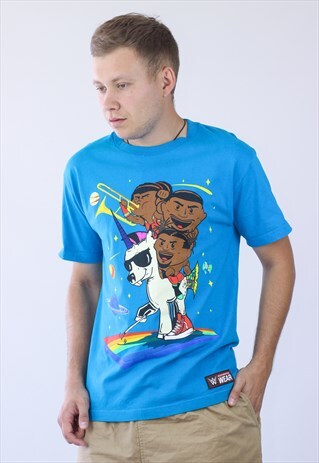 VINTAGE MENS WWE THE NEW DAY BIG LOGO T-SHIRT
