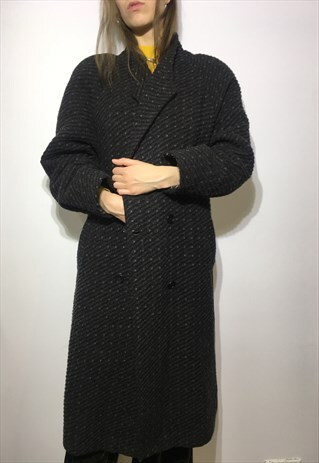 VINTAGE 90' OLDSCHOOL AMAZING CASUAL GREY UNIQUE COAT