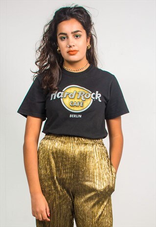 VINTAGE 90'S HARD ROCK CAFE BLACK BERLIN T-SHIRT