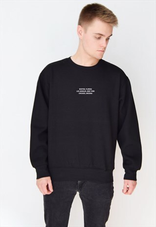 BLACK LOCATION SWEATSHIRT