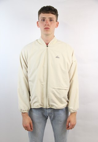 VINTAGE ADIDAS CREAM BOMBER SPORTS JACKET