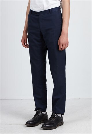 VINTAGE NAVY DINO SALVANI TROUSERS BOTTOMS