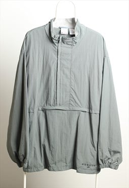 Vintage Reebok 1/2 zip Shell Jacket Grey