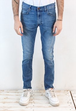 Luke Vintage Mens W31 L32 Slim Fit Tapered Leg Jeans Pants