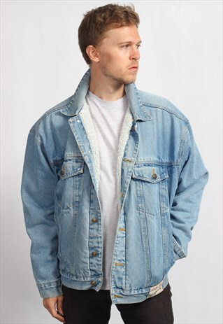 VINTAGE FLEECED LINED DENIM JACKET