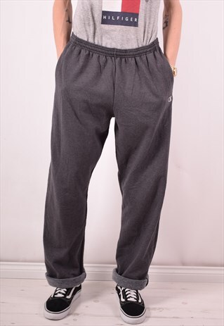 CHAMPION MENS VINTAGE TRACKSUIT TROUSERS XL GREY 90S