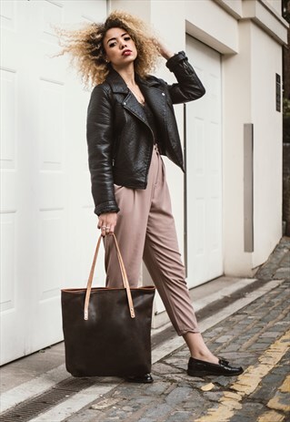 COCO LEATHER SHOPPER TOTE