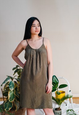 Maisie dress - casual dress in olive green