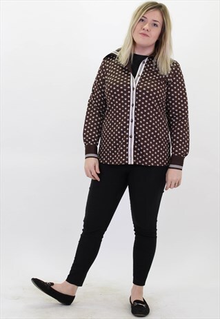 VINTAGE ABSTRACT PATTERN FESTIVAL SHIRT