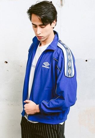 VINTAGE UMBRO VELVET TRACK JACKET
