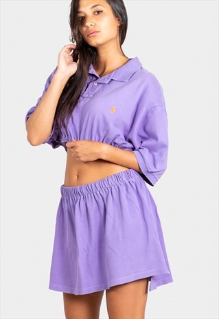 VINTAGE REWORKED POLO CO-ORD SET RALPH LAUREN TOP & SKIRT