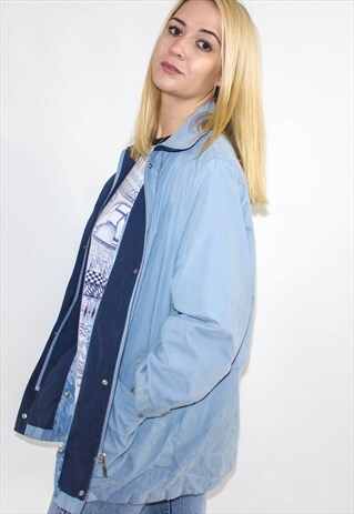 VINTAGE 90'S BABY BLUE PARKA JACKET