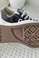 BLACK LOW LEATHER LACE UP CONVERSE UK10
