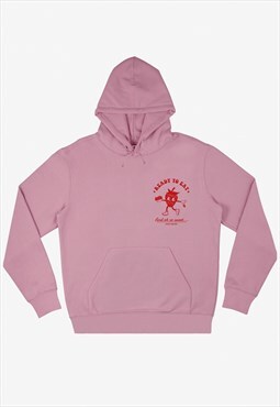 Ready To Eat Strawberry Unisex Graphic Hoodie in Purple 