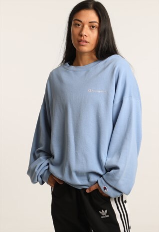 VINTAGE CHAMPION PRINTED SPELLOUT SWEATSHIRT