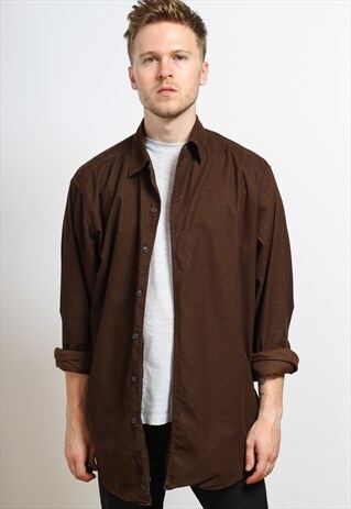 VINTAGE CORDUROY SHIRT BROWN