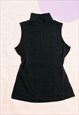 VINTAGE TOP Y2K TURTLENECK BEADED IN BLACK