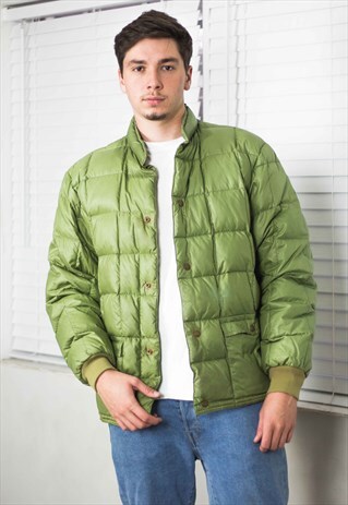 VINTAGE EDDIE BAUR PUFFER JACKET COAT 90S XL 21.5