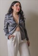 VINTAGE Y2K BLAZER IN SILVER