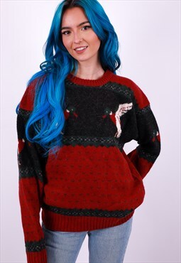 Vintage Woolrich Knited Christmas Jumper in Multicolour