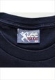 VINTAGE LEE MLB 90S CLEVELAND INDIANS NAVY TSHIRT WOMENS