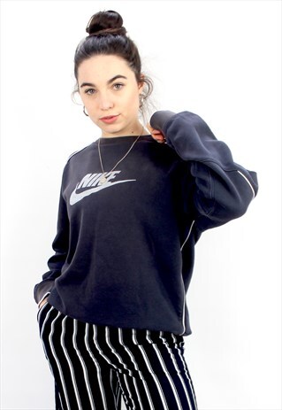 90'S RETRO BLUE SPELL-OUT SWEATSHIRT