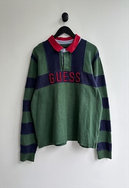 Vintage Guess Rugby Longsleeve Polo Shirt