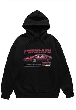 Ferrari hoodie retro car pullover raver top racing jumper 