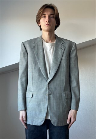 BRIONI Jacket Coat Blazer Wool Plaid Check 