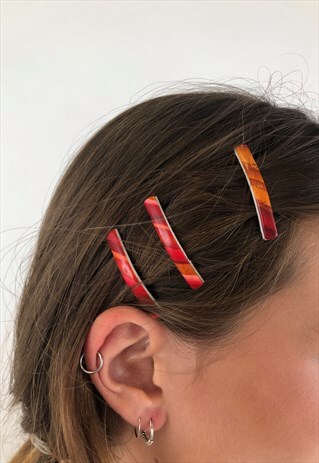 VINTAGE 60'S MINI HAIR BARRETTES HAIR CLIP