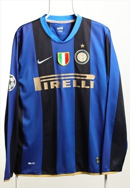 Vintage Nike Firelly Jersey Top Blue Black