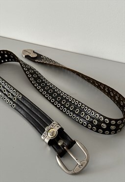 Vintage Y2K Versace Leather Belt