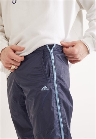 VINTAGE ADIDAS SHELLSUIT BOTTOMS NAVY