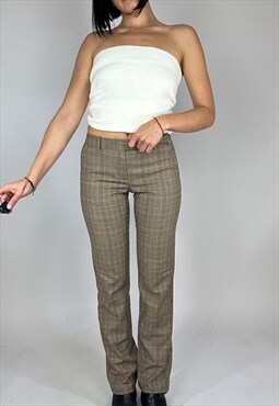  Vintage late 90s Benetton Checked British Pants 