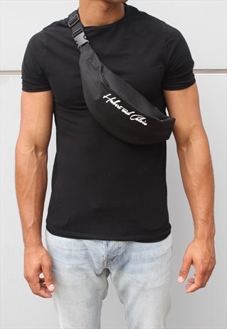 BLACK FESTIVAL BUM BAG
