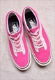 VANS RED/PINK CANVAS TRAINERS