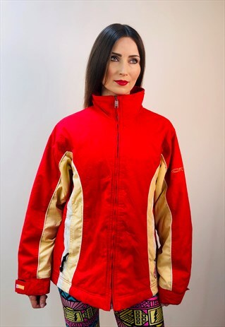 90S ONEILL SURF WINDBREAKER JACKET NEON SNOW VINTAGE YELLOW