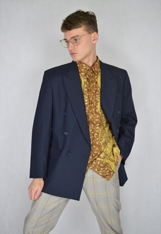 VINTAGE DARK BLUE CLASSIC RAVE BLAZER