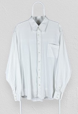 Vintage Yves Saint Lauren White Shirt Long Sleeve Mens XL 17