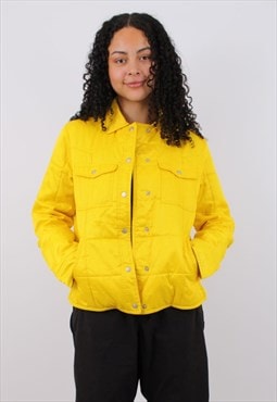vintage womens yellow tommy jeans jacket