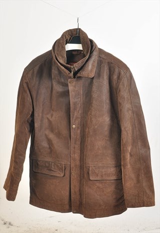 Vintage 90s suede leather coat