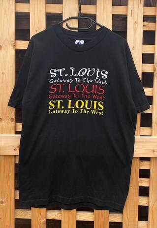 Vintage St. Louis AAA black tourist T-shirt large 