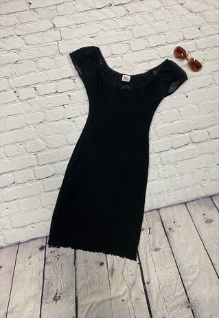 Y2K BAY BLACK DRESS SIZE 10