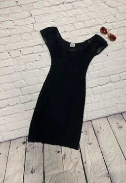 Y2K Bay Black Dress Size 10