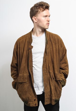 VINTAGE SUEDE BOMBER JACKET
