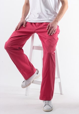 VINTAGE POLO RALPH LAUREN CHINO PANTS 90S PINK