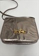 RUSSELL AND BROMLEY 80'S VINTAGE GOLD METALLIC BAG LEATHER