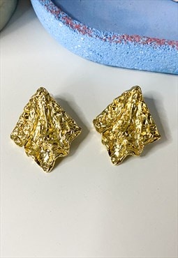 Molton Gold Diamond Shaped Retro Studs